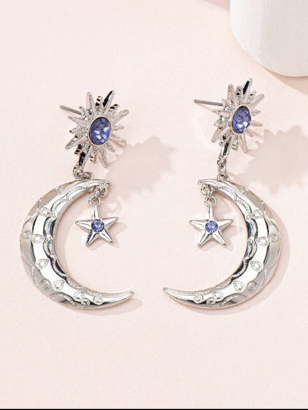 Mystic Vibes Silver Celestial Earrings NEW 🏷️